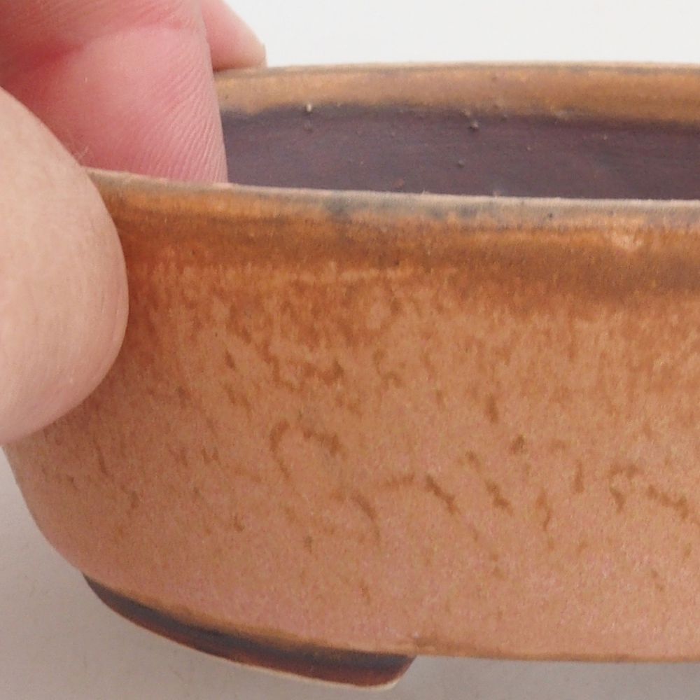 Ceramiczna miska do bonsai 9,5 x 8 x 3 cm, kolor różowy