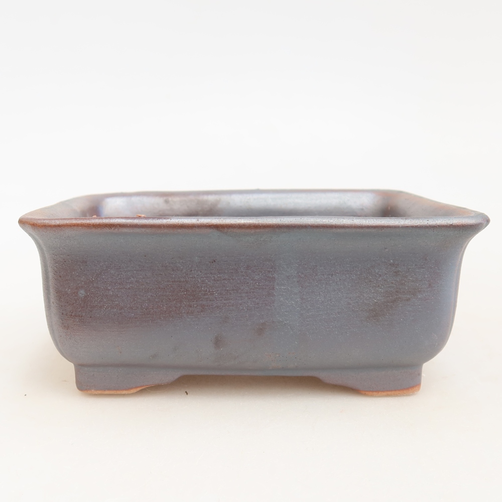 Ceramiczna miska do bonsai 12 x 10 x 5 cm, kolor metaliczny