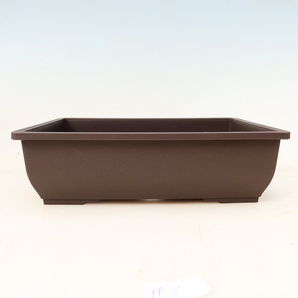 Plastikowa miska do bonsai MP-5 – 28 x 21 x 8 cm, kolor brązowy