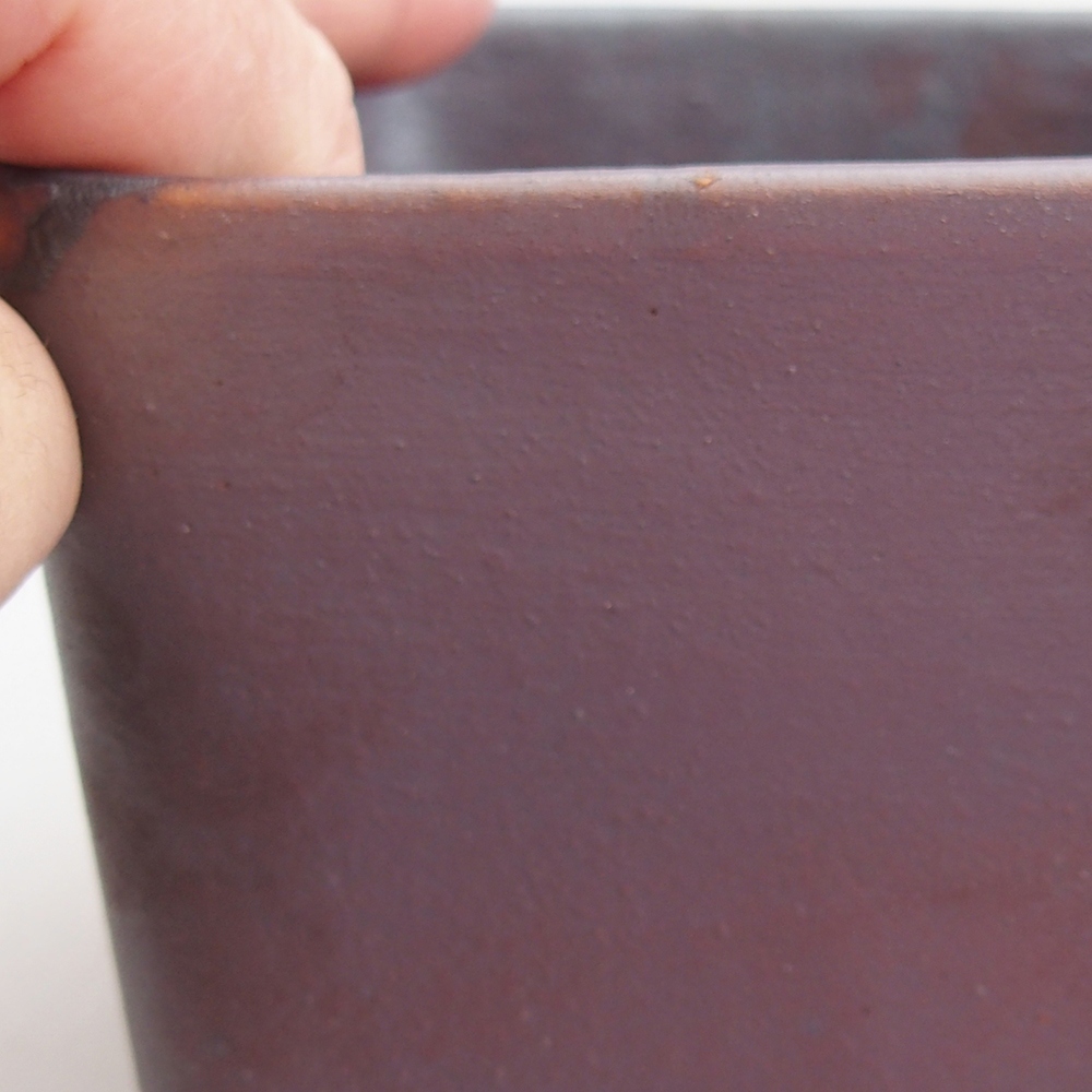 Ceramiczna miska do bonsai 10 x 10 x 8 cm, kolor metaliczny