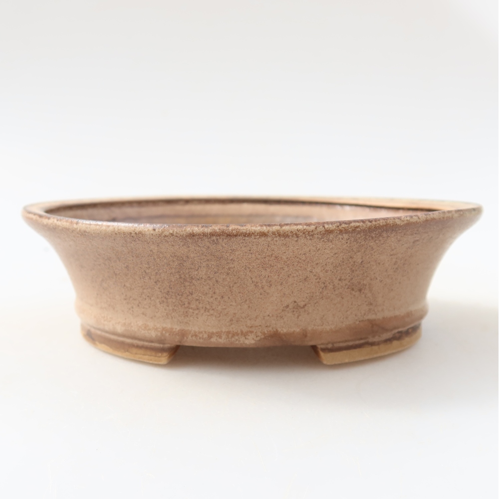 Ceramiczna miseczka do bonsai 14,5 x 13 x 4 cm, kolor różowy