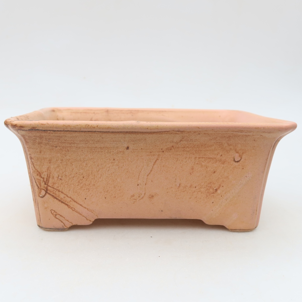 Ceramiczna miska do bonsai 18 x 13,5 x 7,5 cm, kolor różowy