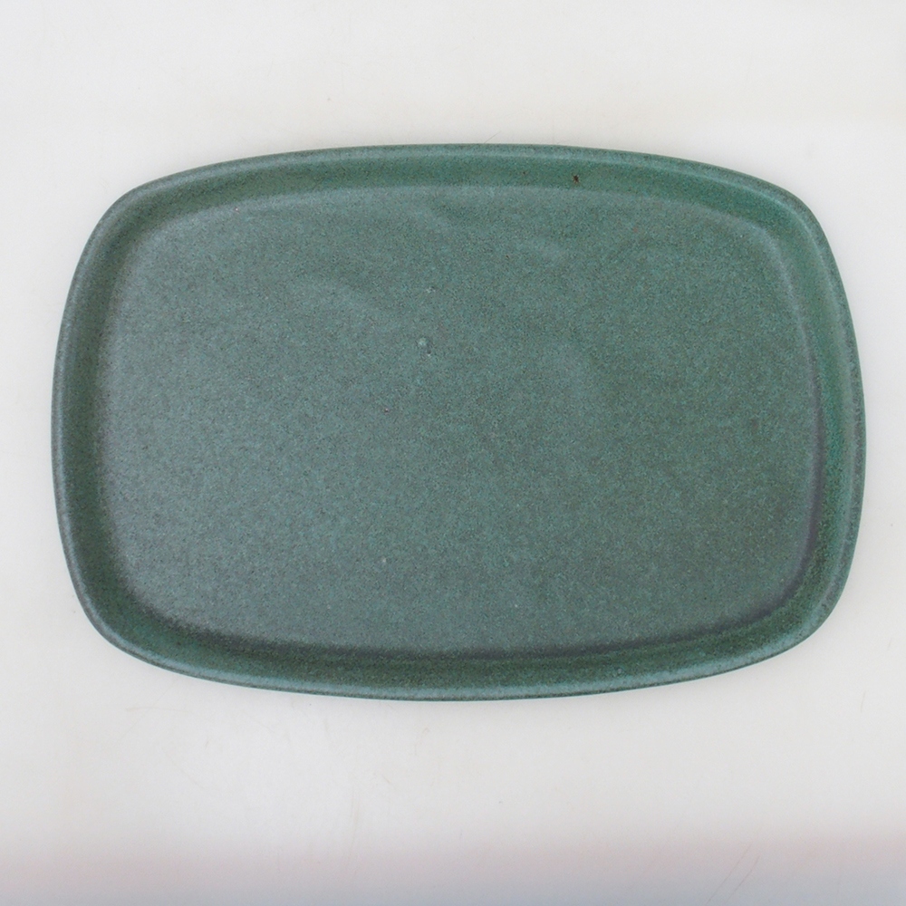 Miska do bonsai + podstawka H09 – 30 x 23 x 7,5 cm – zielona