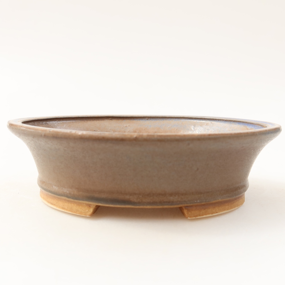 Ceramiczna miska do bonsai 14,5 x 12,5 x 4 cm, kolor niebieski