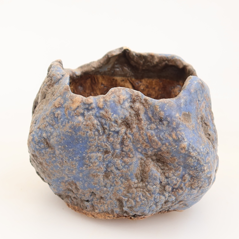 Ceramiczna skorupka  5 x 5 x 6 cm, kolor niebieski