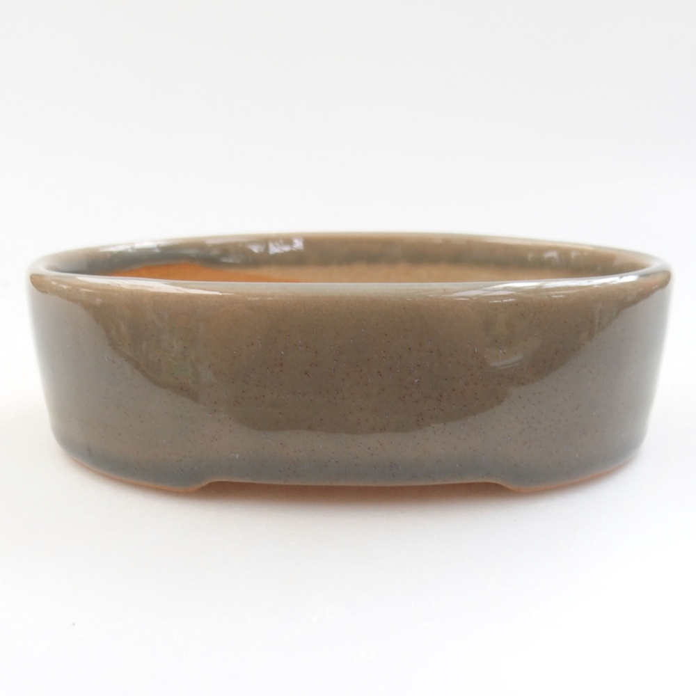 Ceramiczna miska bonsai 13 x 10 x 4 cm, kolor szary