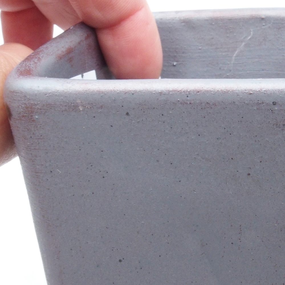 Ceramiczna miska bonsai 8,5 x 8,5 x 10,5 cm, kolor metaliczny