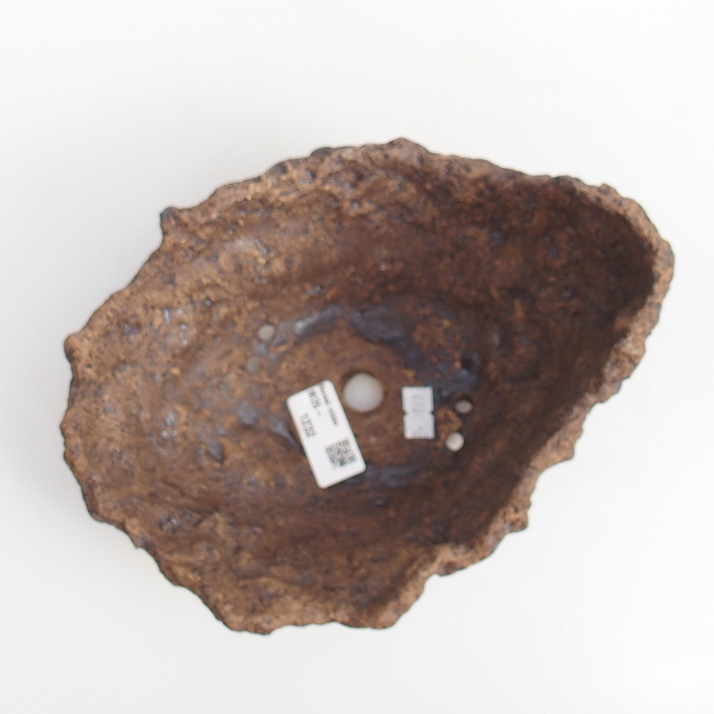 Ceramiczna skorupa 19 x 15 x 14 cm, kolor brązowy