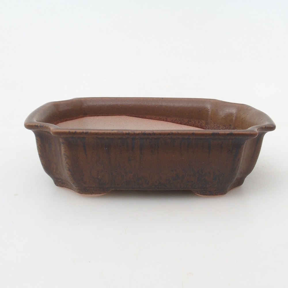 Bonsai bowl H03 - 16,5 x 12 x 4,5 cm. - brązowy