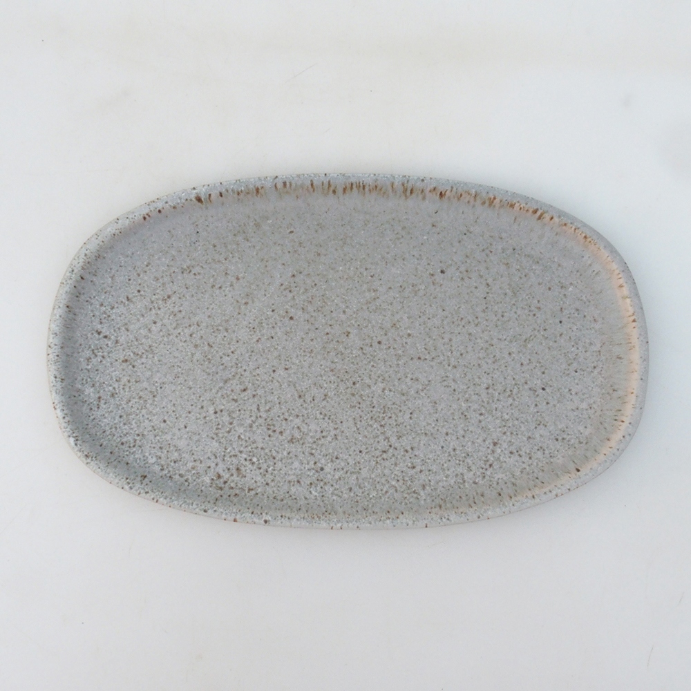 Miska do bonsai + podstawka H15 - 25,5 x 17,5 x 6 cm. - beżowa