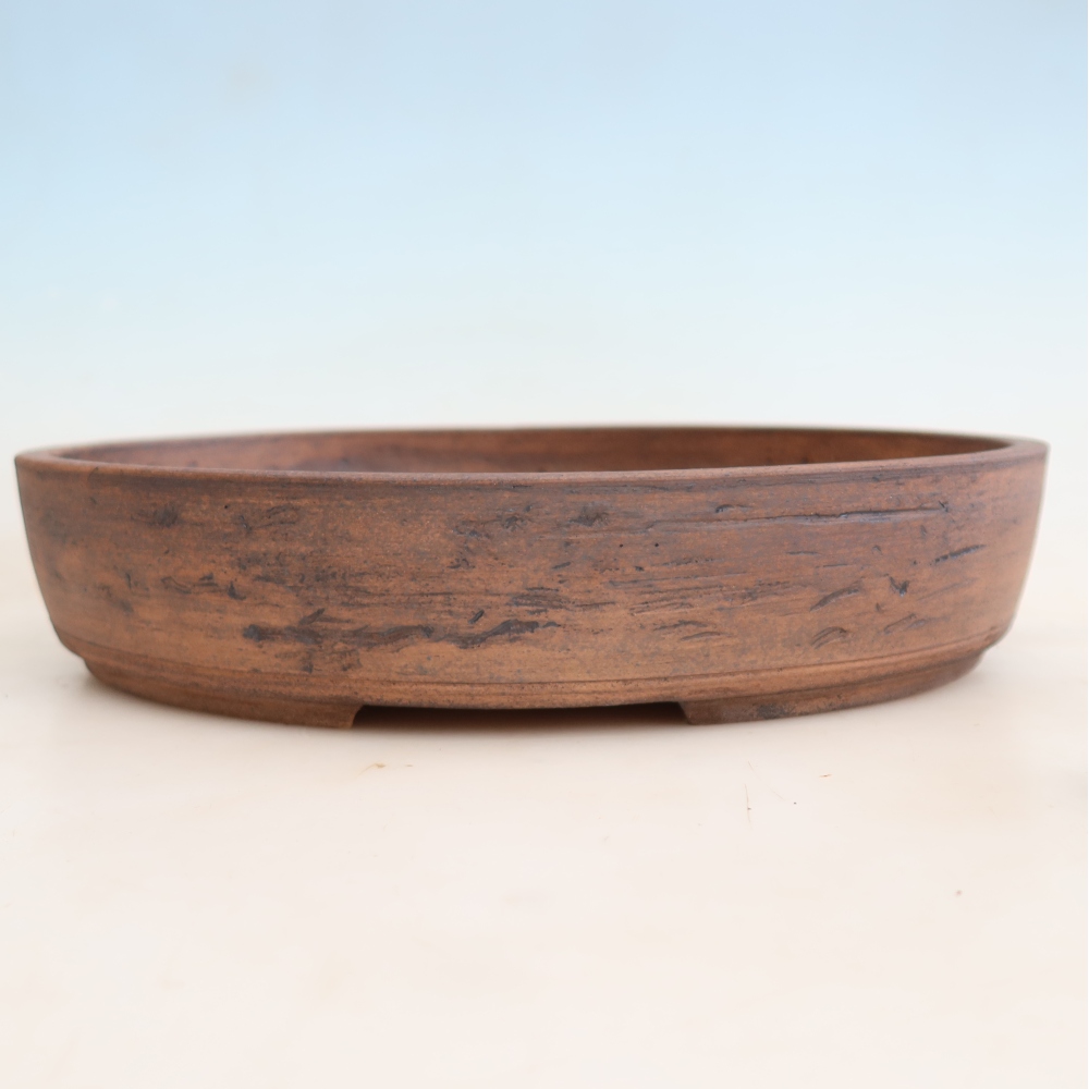 Ceramiczna miska do bonsai 36 x 30 x 7 cm, kolor brązowy