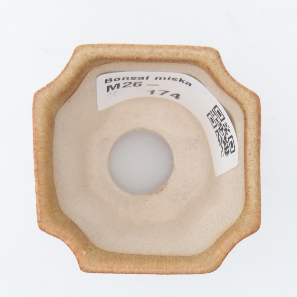 Mini miska do bonsai 4,5 x 4,5 x 4 cm, brązowa