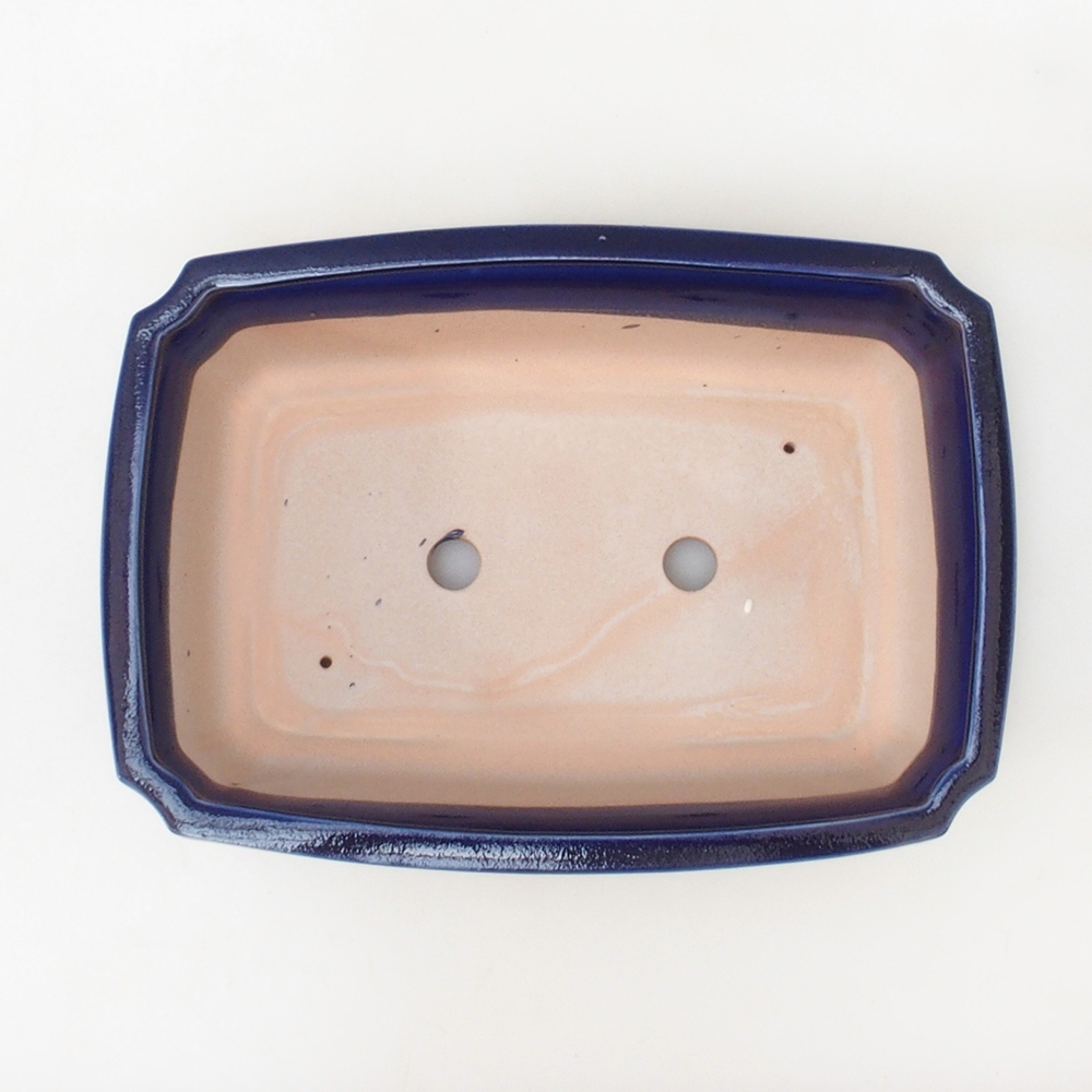 Bonsai bowl H07 - 30 x 20,5 x 8 cm. - niebieski