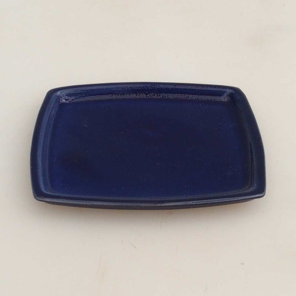 Miska ceramiczna H11 - 11,5 x 9,5 x 1 cm - niebieski