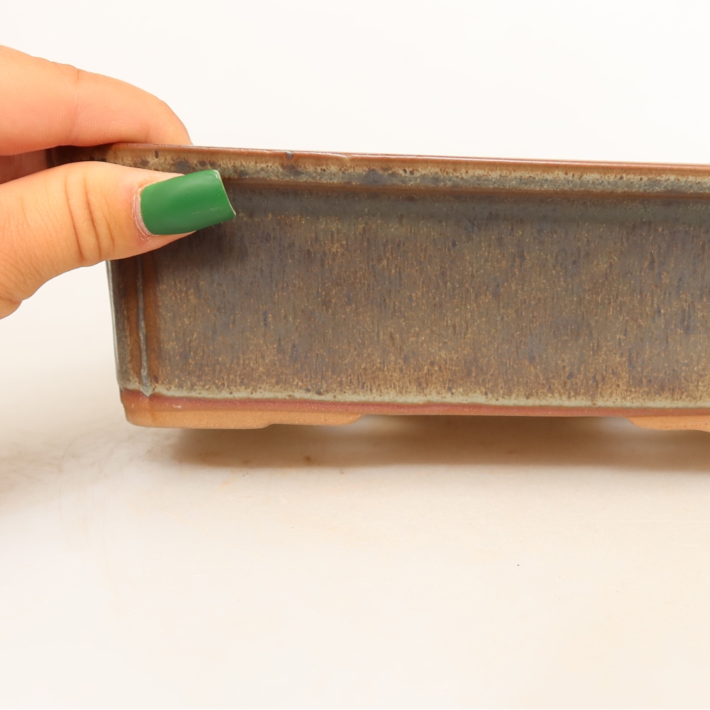 Miska ceramiczna  20 x 15,5 x 5,5 cm, kolor brązowy