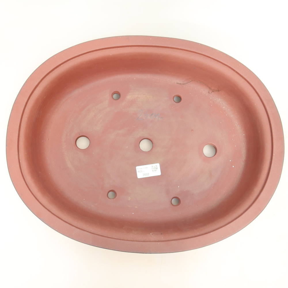 Ceramiczna miska  44 x 35 x 8 cm, kolor ceglasty – WYŁĄCZNIE ODBIÓR OSOBISTY lub transport na palecie