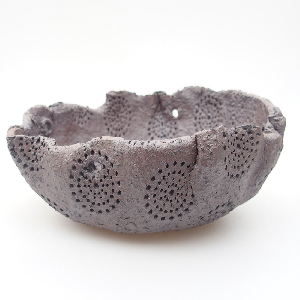 Muszla ceramiczna 14 x 12 x 6,5 cm, kolor metaliczny