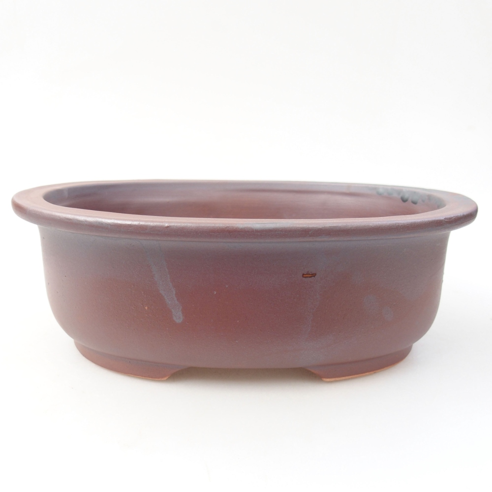 Ceramiczna miska bonsai 23 x 19 x 8 cm, kolor metaliczny