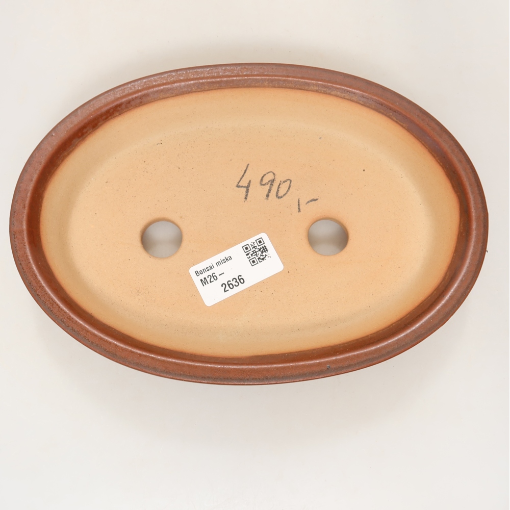 Miska ceramiczna  21 x 15 x 4 cm, kolor brązowy