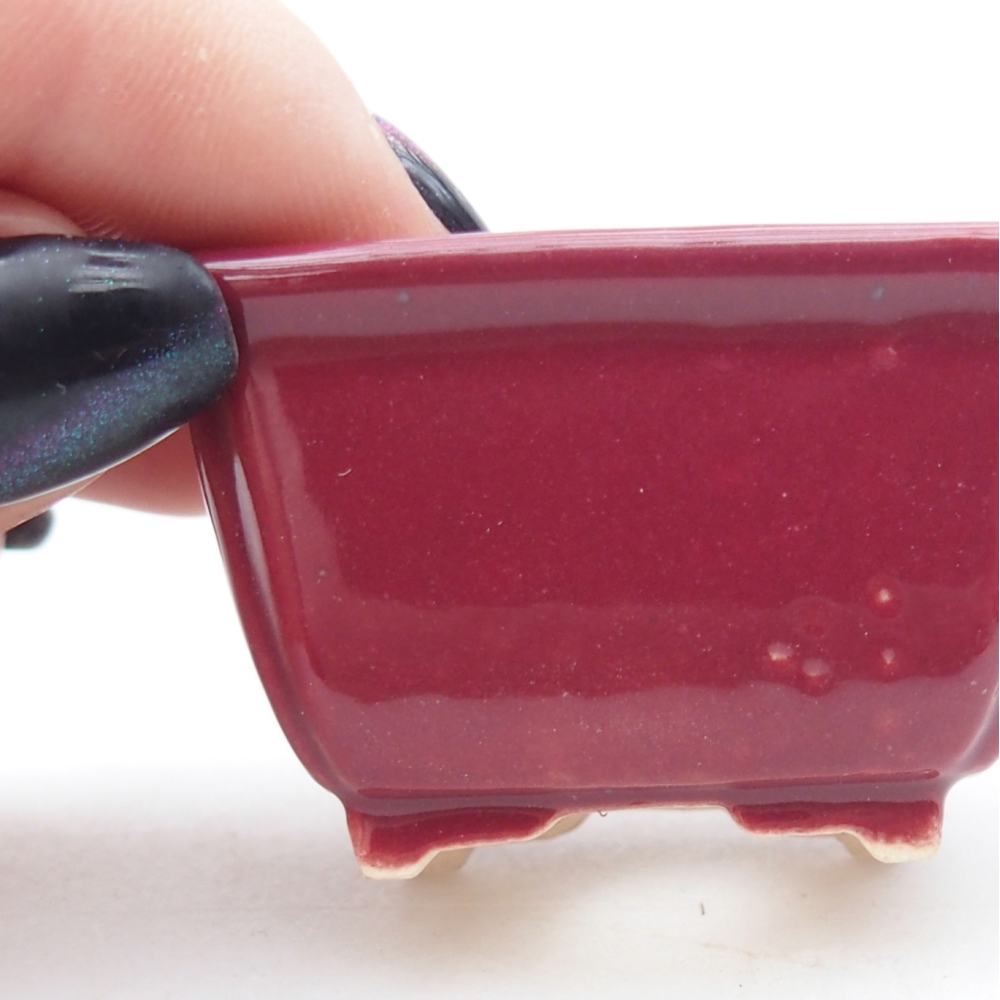 Mini miska do bonsai 4,5 x 3,5 x 2,5 cm, bordowa