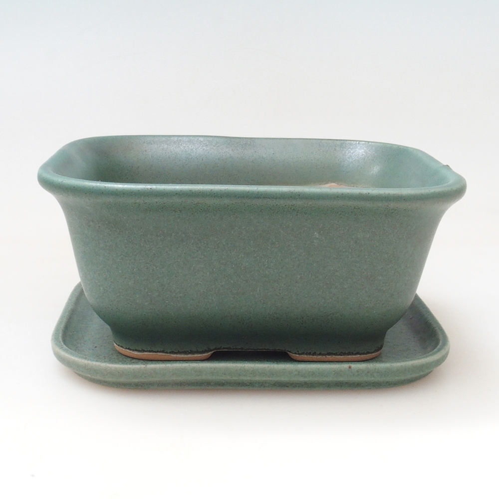 Bonsai bowl + spodek H01 - 12x9x5 cm