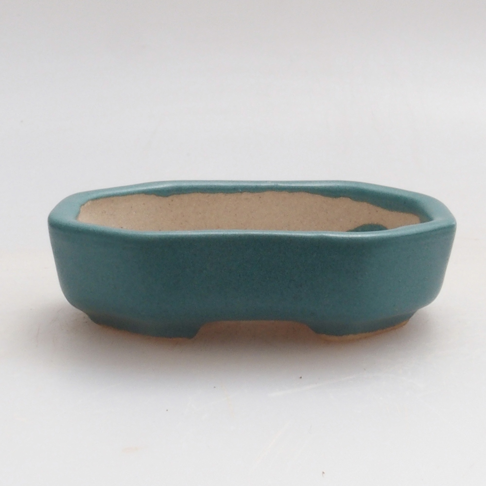 Ceramiczna miska bonsai 5,5 x 4 x 1,5 cm, kolor niebieski