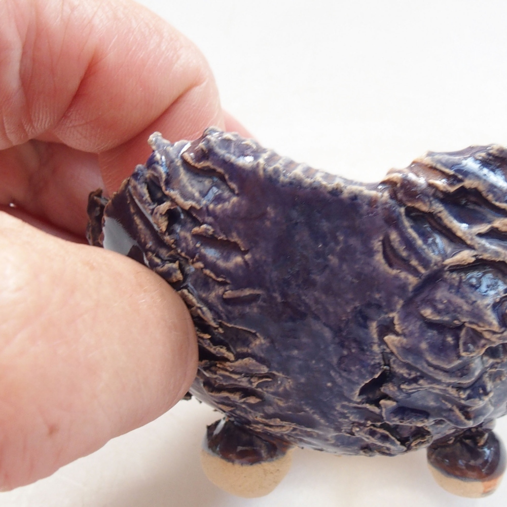 Muszla ceramiczna 7 x 7 x 5 cm, kolor niebieski