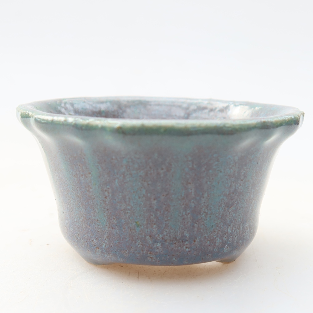Ceramiczna miska do bonsai 5,5 x 5,5 x 3 cm, kolor szary