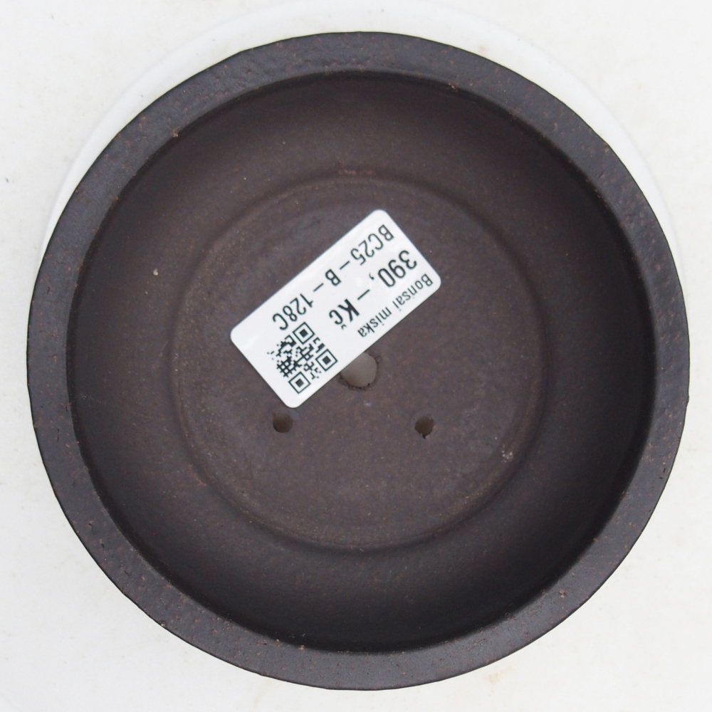 Ceramiczna miska do bonsai 11,5 x 11,5 x 4,5 cm, czarna