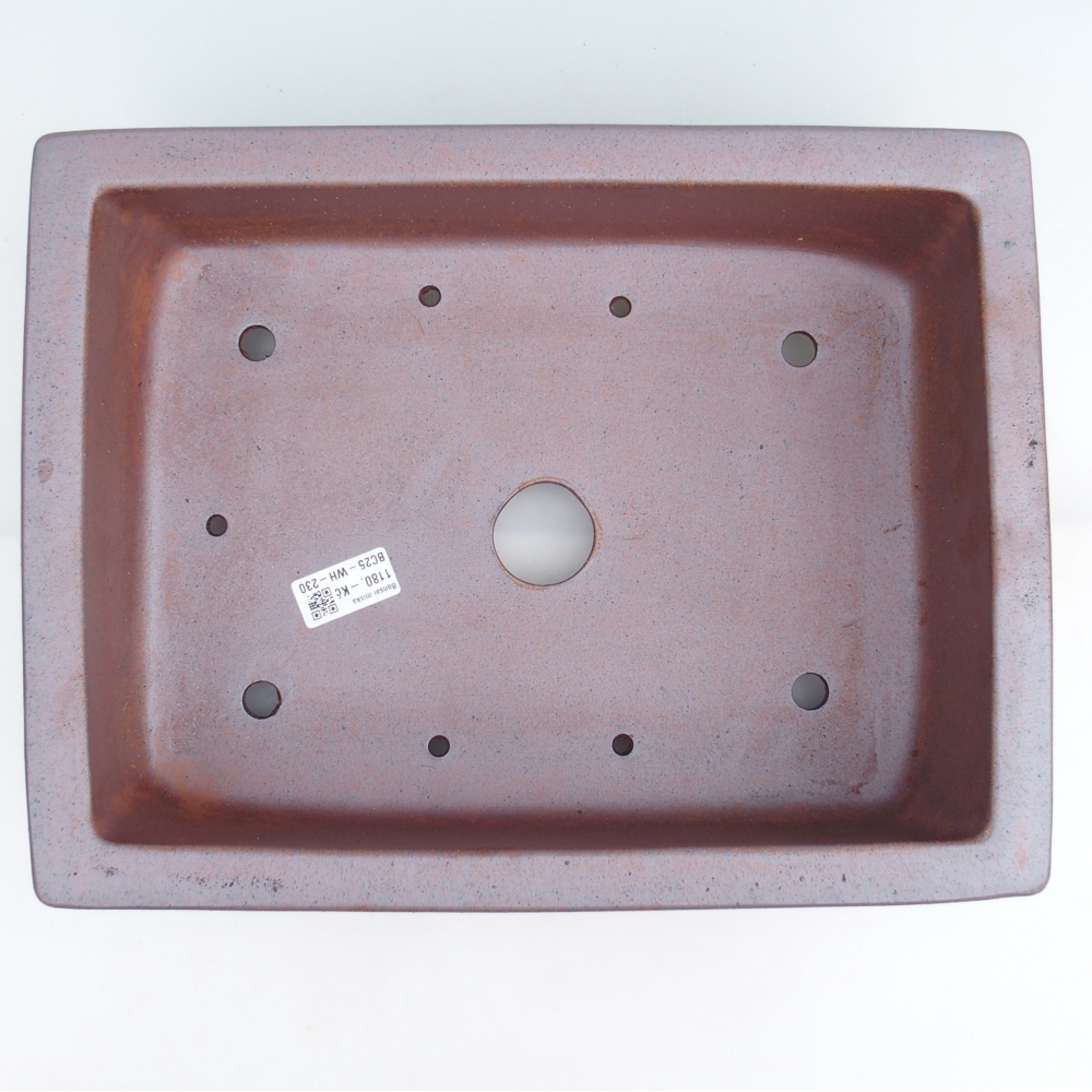 Ceramiczna miska na bonsai 35,5 x 27 x 11 cm, kolor metaliczny