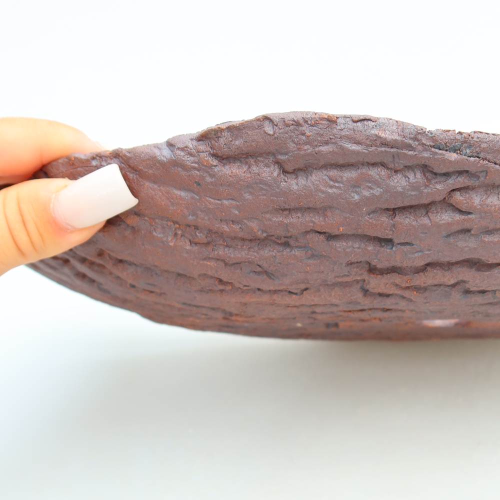 Ceramiczna miska  30 x 19,5 x 7 cm, kolor brązowy