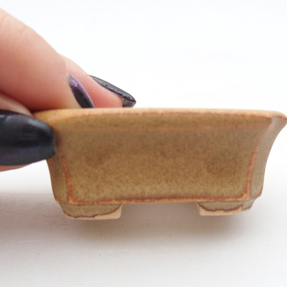 Mini miska do bonsai 5,5 x 4,5 x 2 cm, brązowa