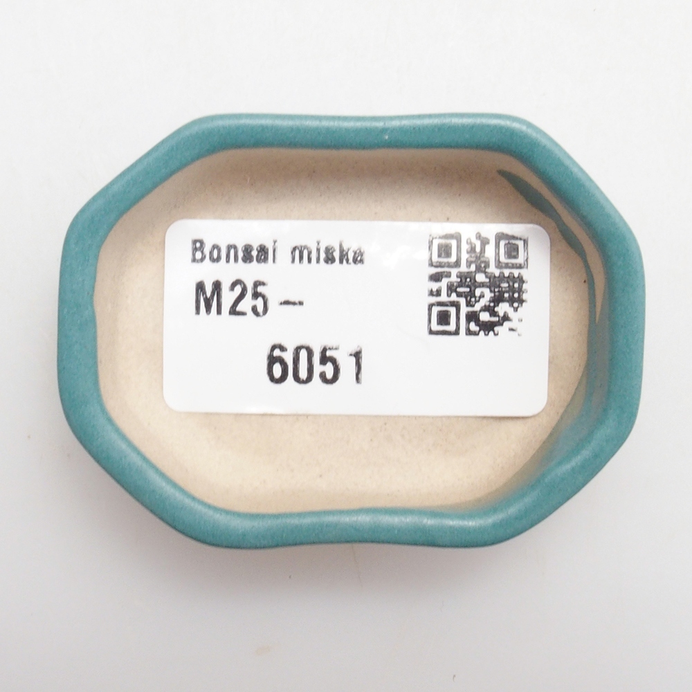 Ceramiczna miska bonsai 5,5 x 4 x 1,5 cm, kolor niebieski