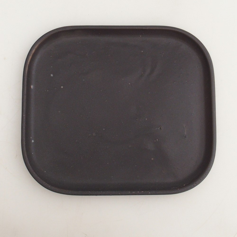 Miska ceramiczna H36 - 17,5 x 15 x 1 cm - brązowy