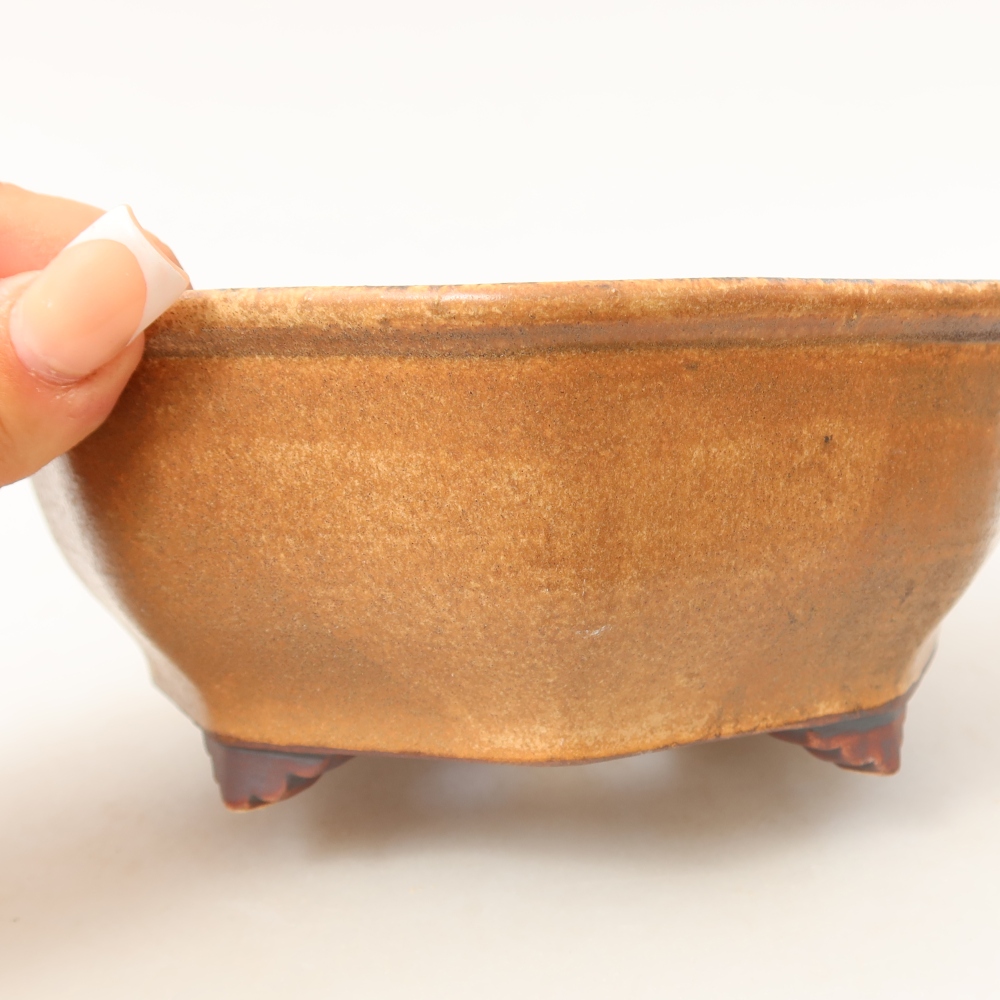 Ceramiczna miska do bonsai 17 x 16 x 6,5 cm, kolor różowy