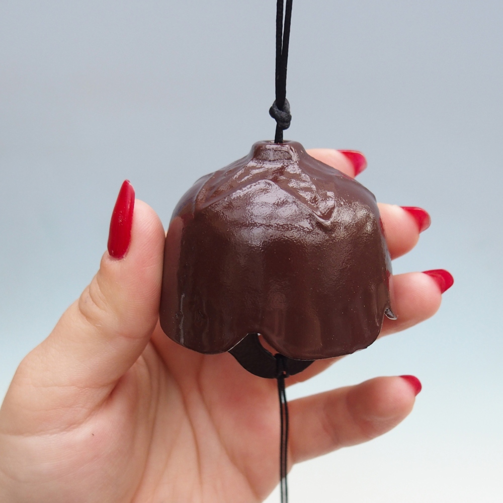 Metalowy dzwonek do wiatru, kolor brązowy