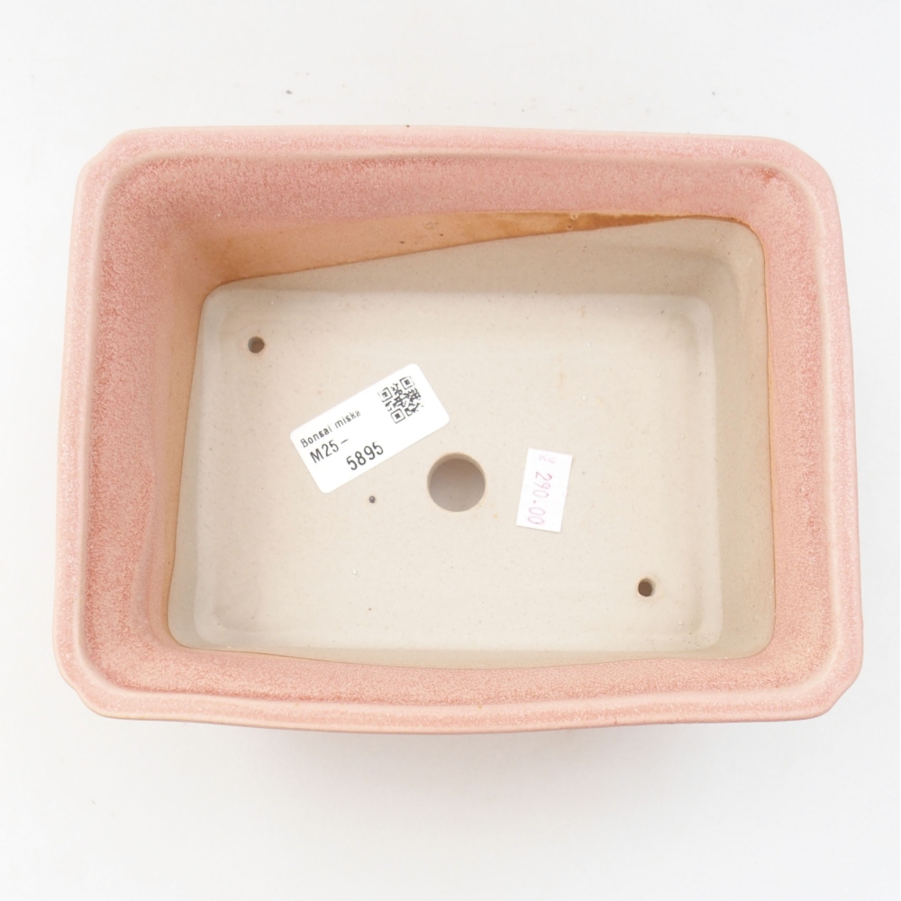 Ceramiczna miska bonsai 18 x 14 x 7,5 cm, kolor różowy