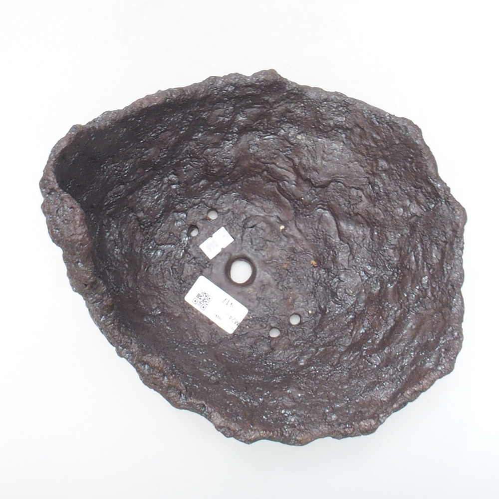 Muszla ceramiczna 23 x 21 x 19,5 cm, kolor brązowy