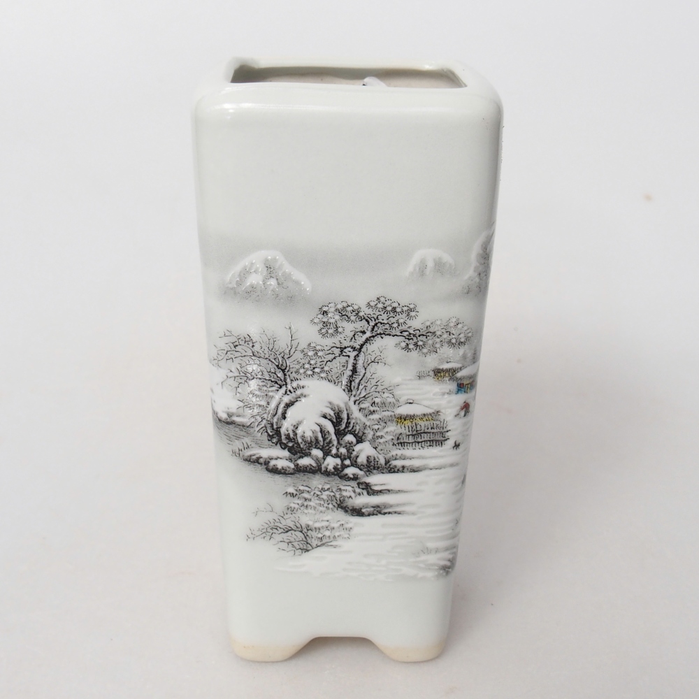 Ceramiczna miska do bonsai 5,5 x 5,5 x 12 cm, kolor biały