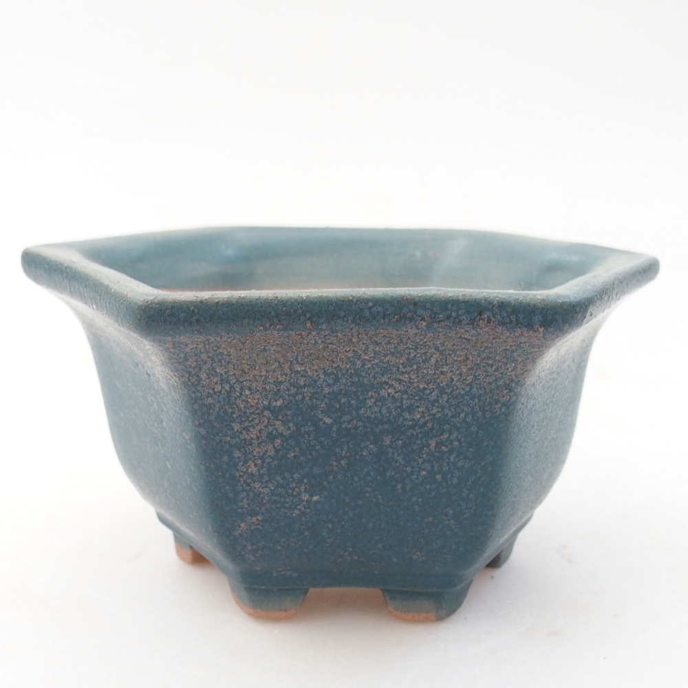 Ceramiczna miska bonsai 10,5 x 9,5 x 5,5 cm, kolor niebieski
