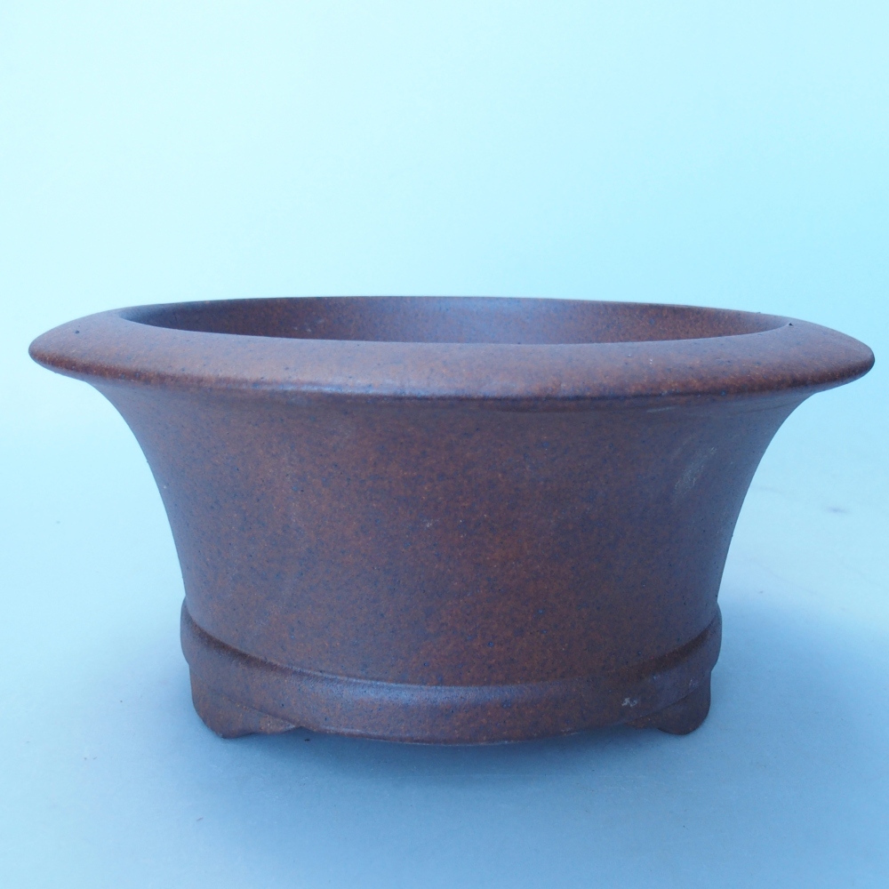 Miska 19 x 19 x 9 cm brązowa