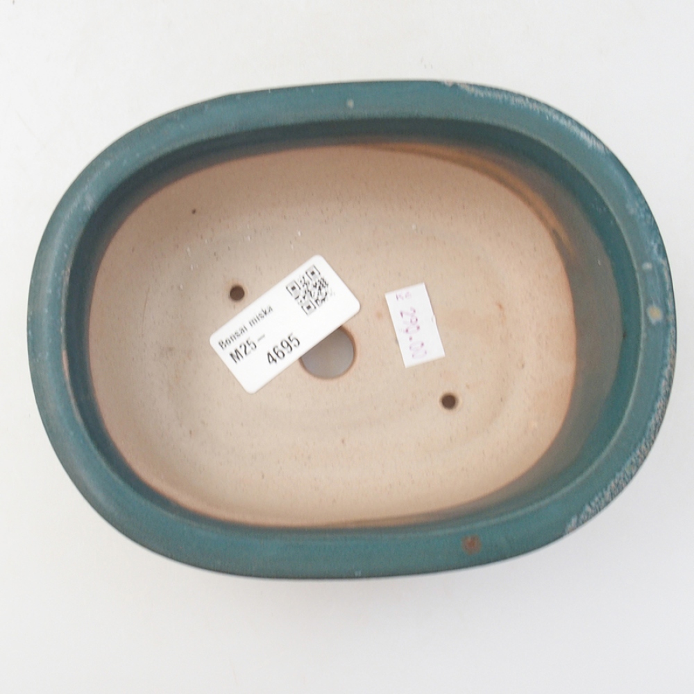 Ceramiczna miska bonsai 15,5 x 12 x 5,5 cm, kolor niebieski