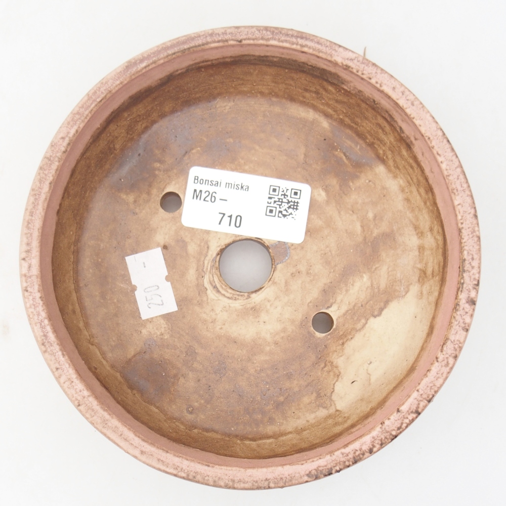 Ceramiczna miska do bonsai 13,5 x 13,5 x 4 cm, różowa