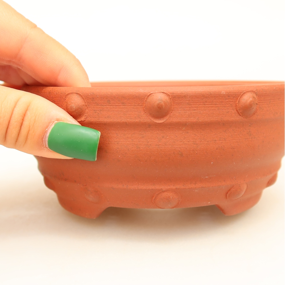 Ceramiczna miska  12 x 12 x 5 cm, kolor ceglasty