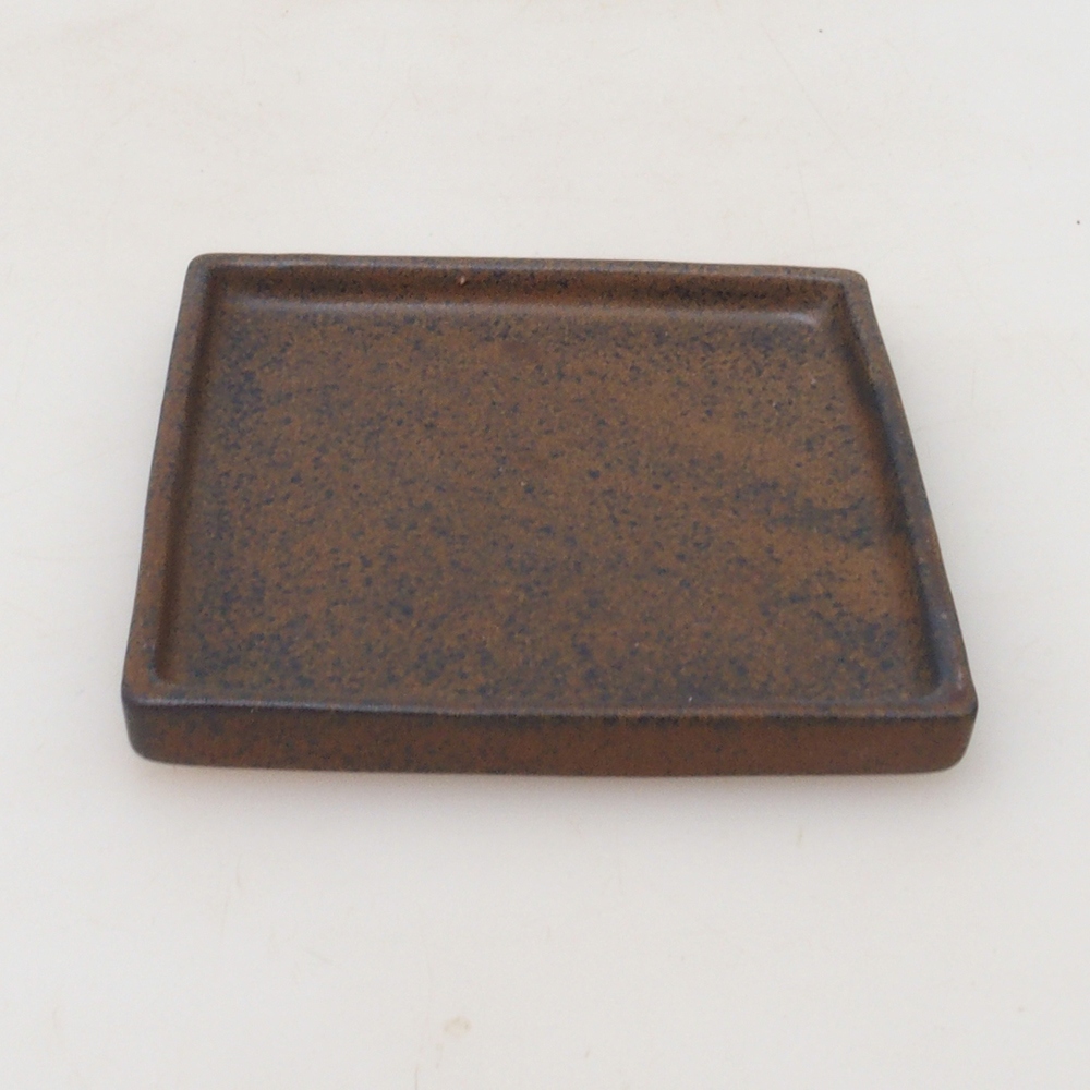 Bonsai bowl square L - 14 x 14 x 1 cm - brązowy