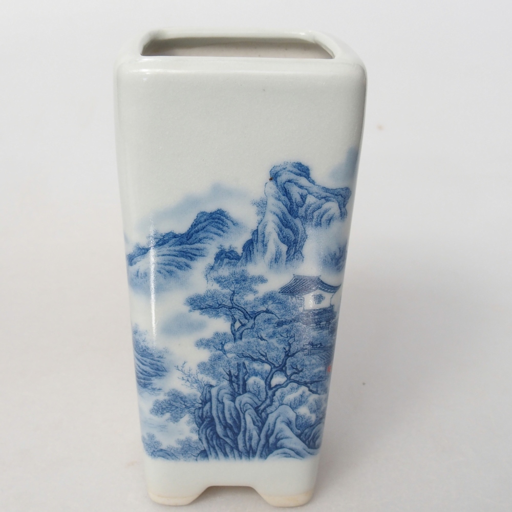 Ceramiczna miska do bonsai 5,5 x 5,5 x 12 cm, kolor biały