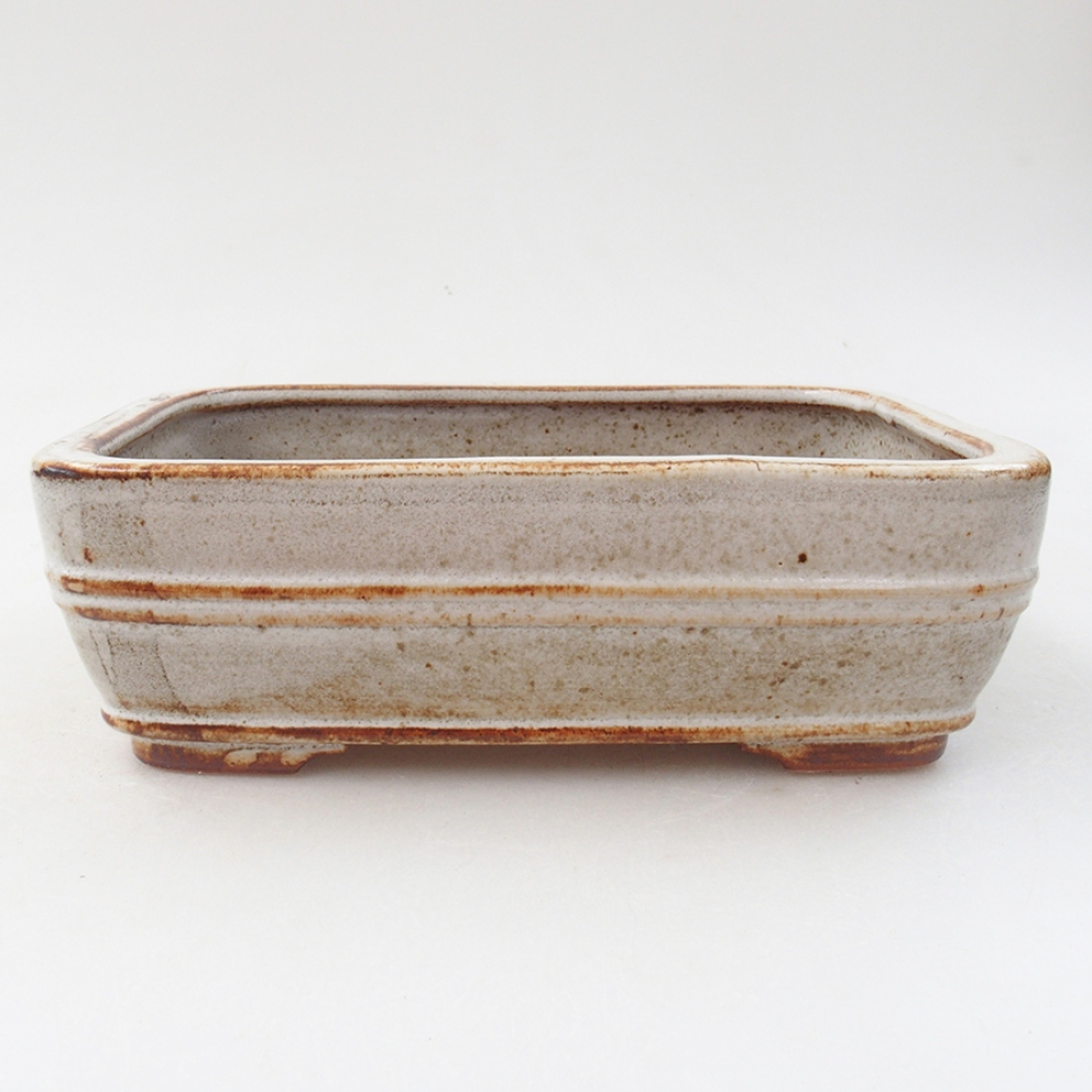 Ceramiczna miska bonsai 17 x 12 x 5,5 cm, kolor biały