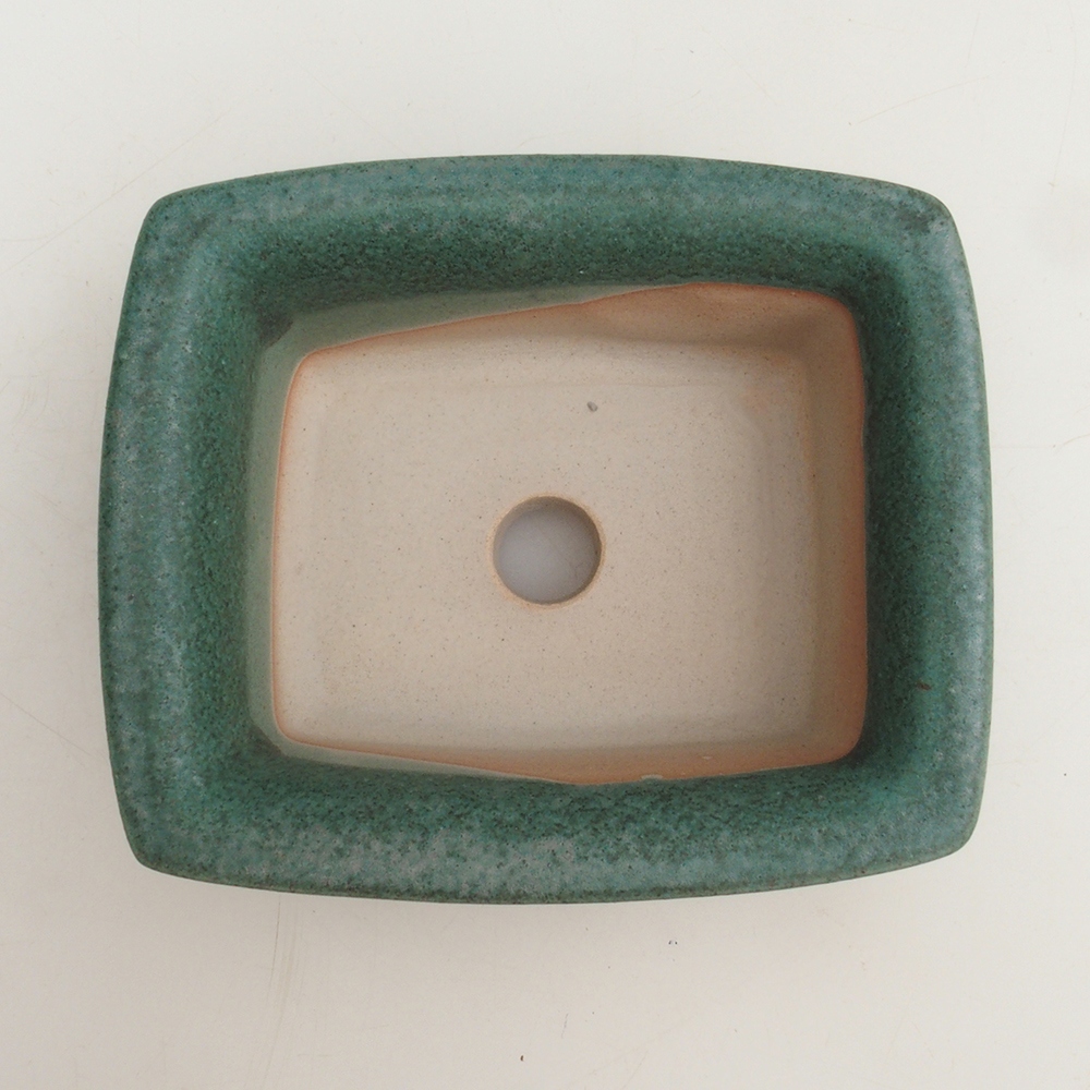 Bonsai bowl H11 - 11,5 x 10 x 4 cm. - zielony