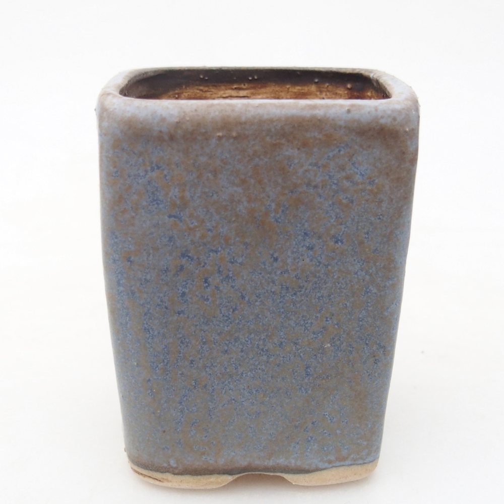 Ceramiczna miska do bonsai 5 x 5 x 6,5 cm, kolor niebieski