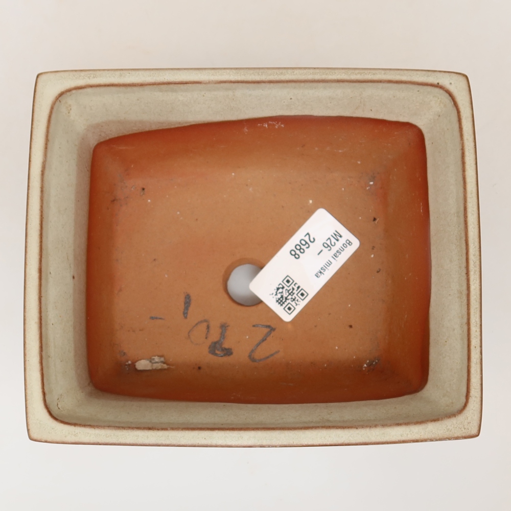 Ceramiczna miska  14,5 x 12,5 x 7 cm, kolor beżowy